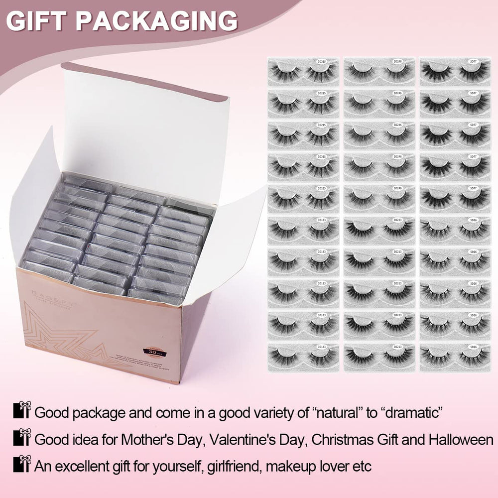 MAGEFY 16-20mm lashes provide versatile eye definition for any occasion.