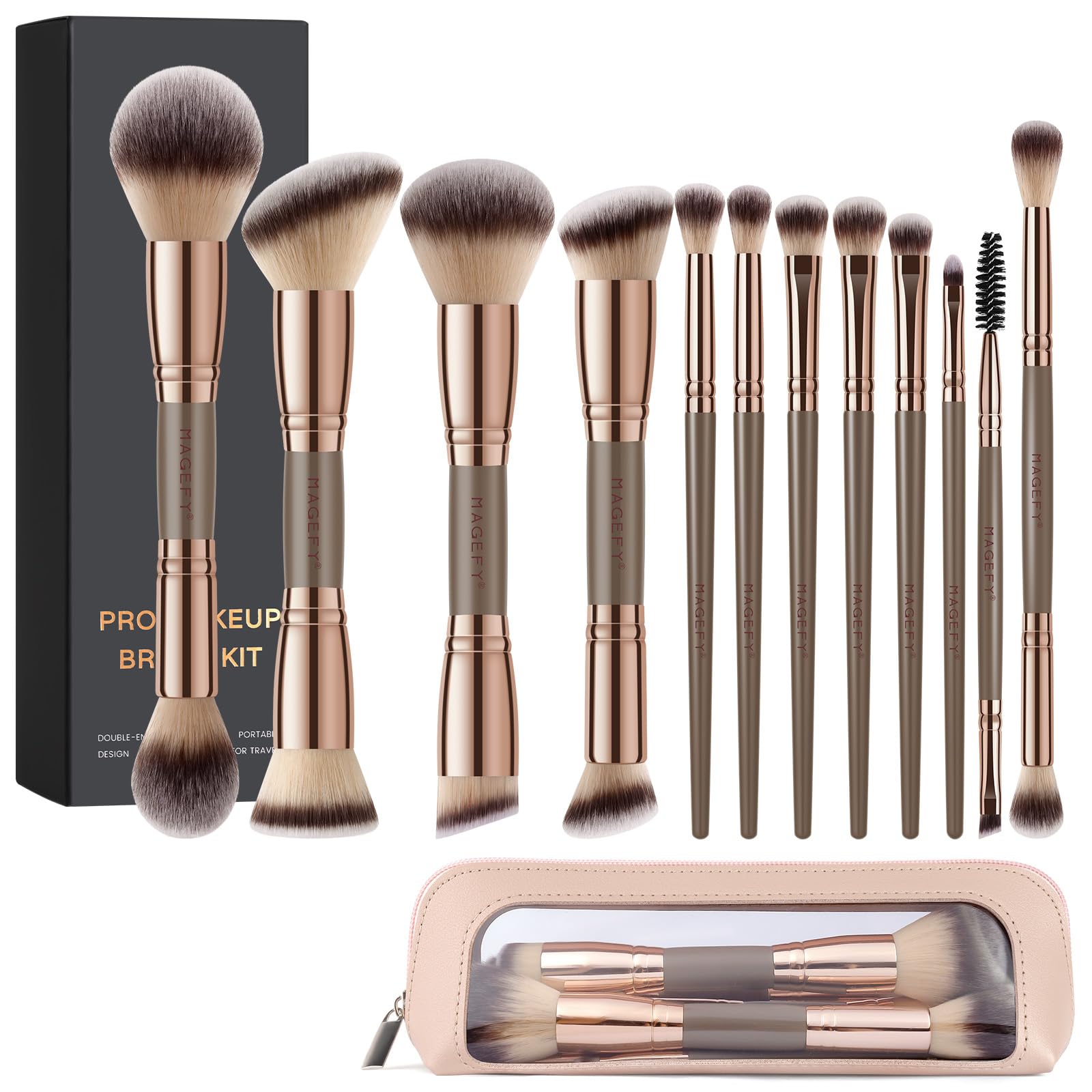 MAGEFY 18-in-12 makeup brush set delivers versatile tools for everyday looks