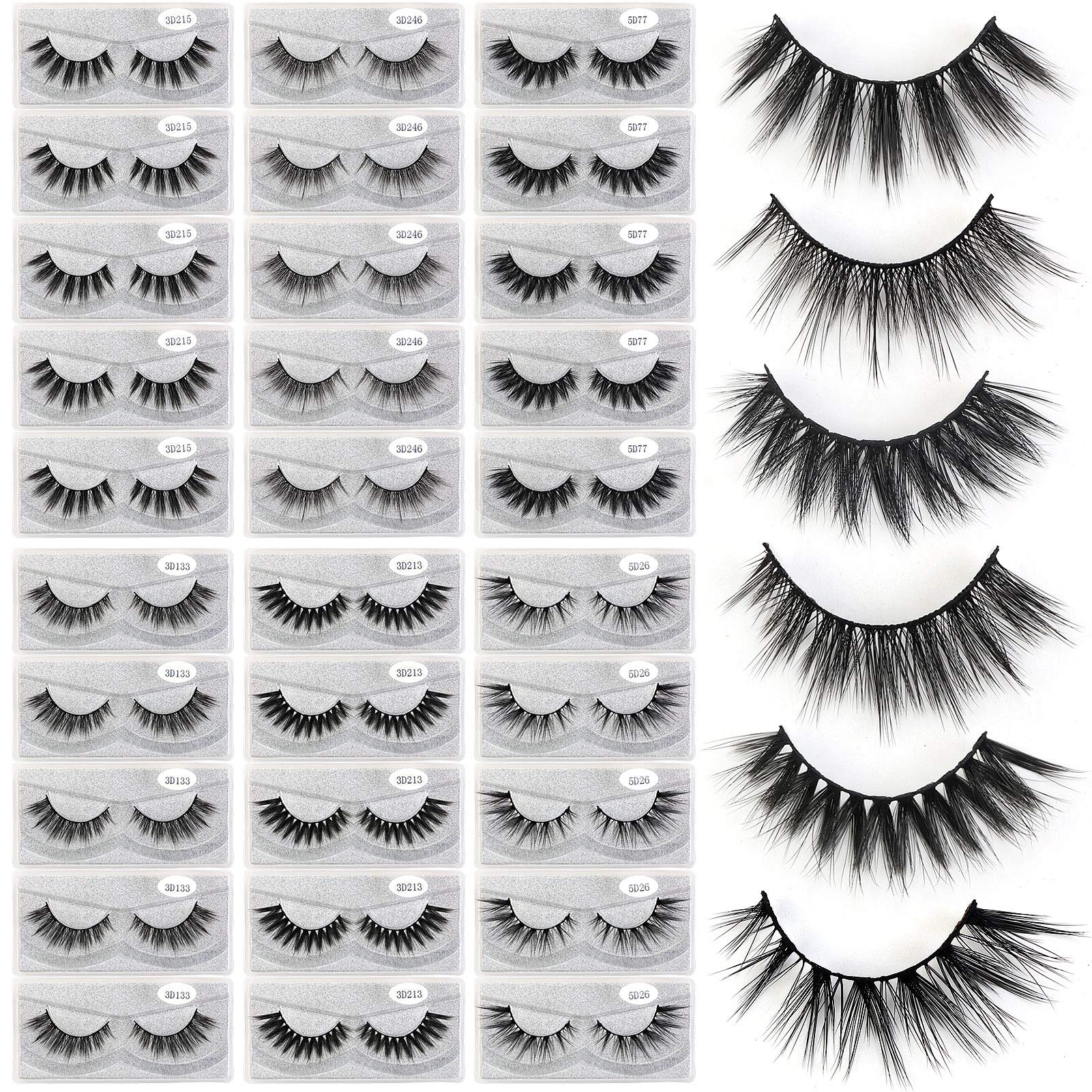 MAGEFY 30-pair six-style lashes for natural to dramatic looks.