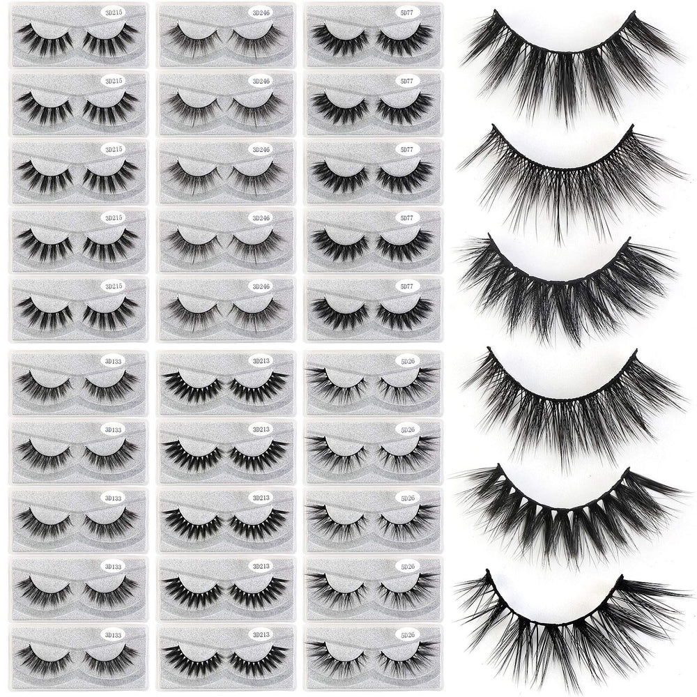 MAGEFY 30-pair six-style lashes for natural to dramatic looks.