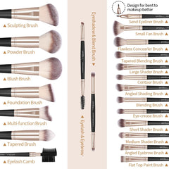 MAGEFY foundation brush with soft bristles for smooth, even coverage.