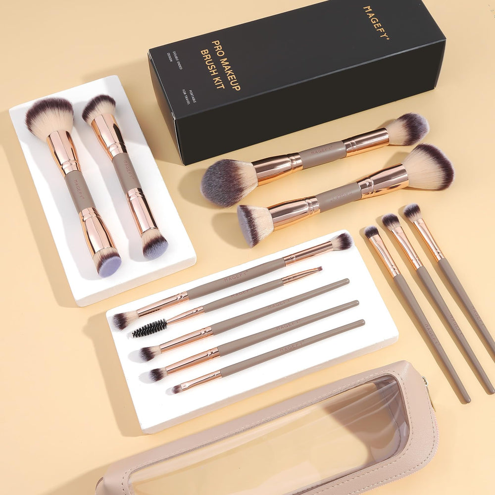MAGEFY four chic colors brush set including champagne option