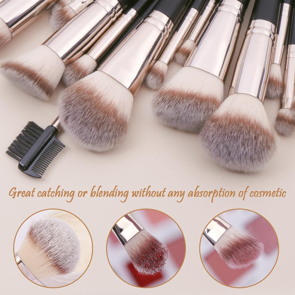 MAGEFY powder brush ensures light, even dusting without streaks.