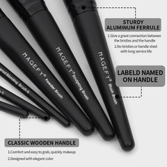 MAGEFY powder brush soft bristles effortless setting and natural finish