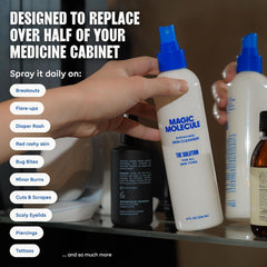 Magic Molecule eyelid cleanser providing delicate eye-area care