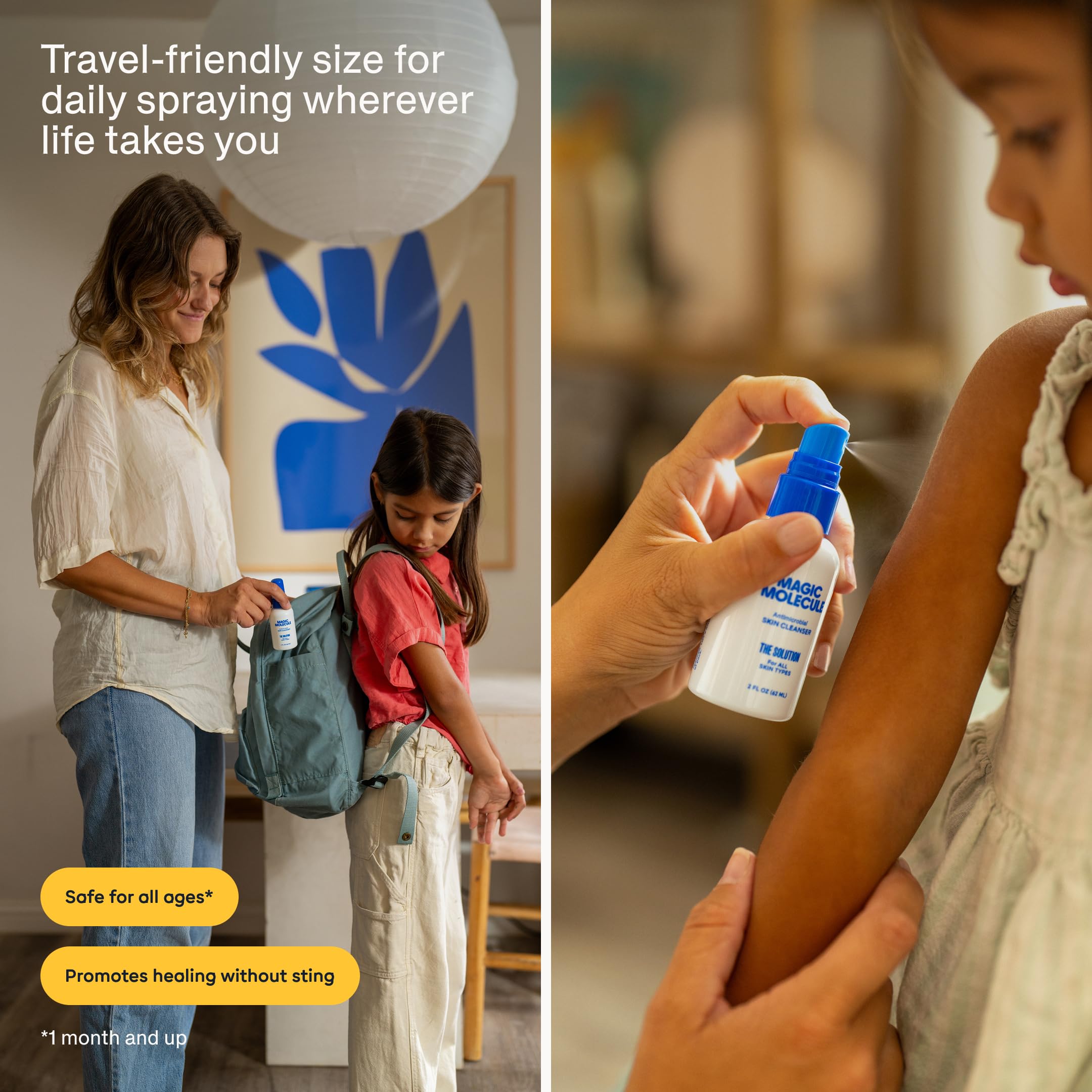 Magic Molecule Hypochlorous Acid Spray alcohol-free formula for gentle daily care.