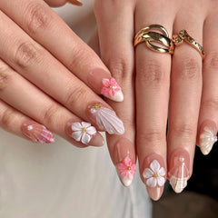MAGLFELL French salon design nails in M size; professional look at home.