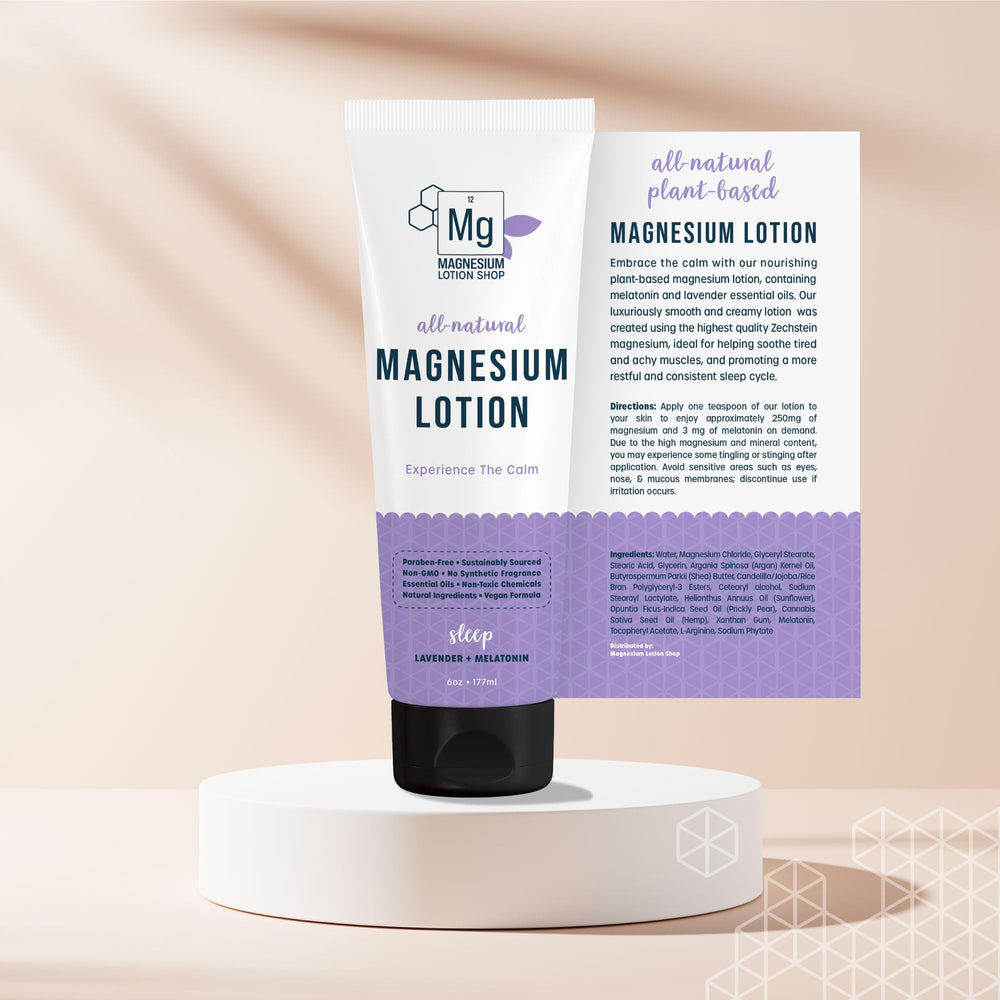 Magnesium Lotion Shop made-in-america label conveys quality and supporting local manufacturing