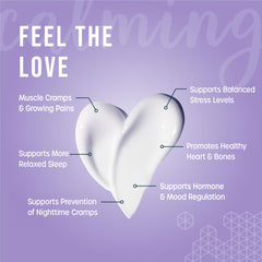 Magnesium Lotion Shop shea butter argan oil close-up emphasizes silky skin hydration