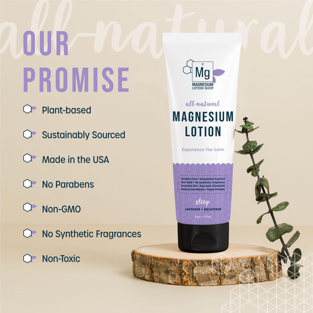Magnesium Lotion Shop teaspoon dispense highlights easy, mess-free application for nightly magnesium dosing