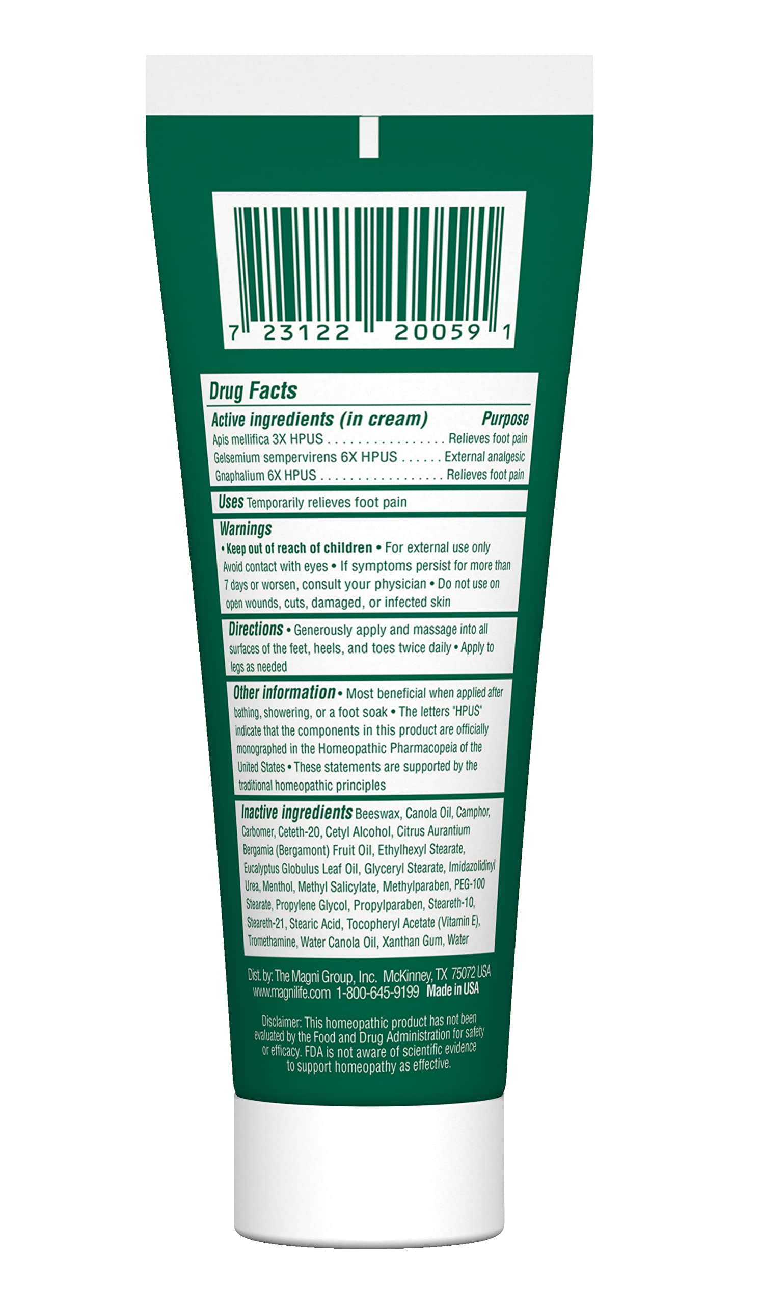 MagniLife DB Foot Cream being applied between toes for safe moisture
