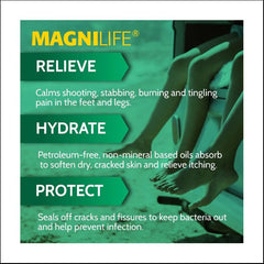 MagniLife packaging highlighting all-natural plant-based formula for sensitive skin.