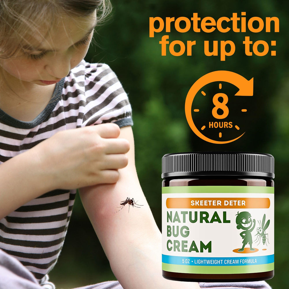 Magnum Solace Natural Bug Cream apply-arm close-up shows smooth non-greasy coverage