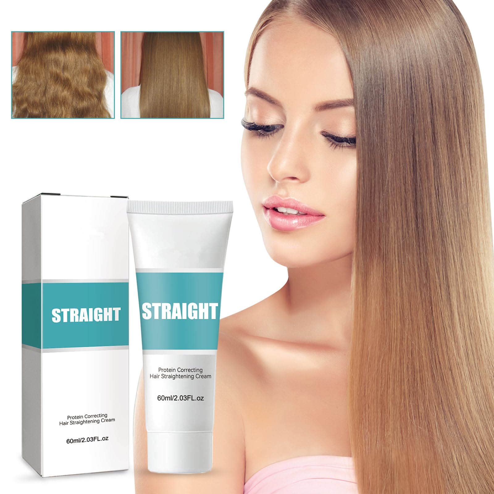 Maigoole Silk Gloss cream with comb head for even application on curls.