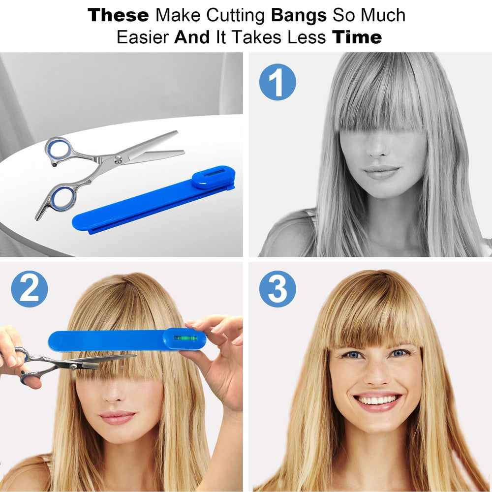 MAIPAY hair cutting scissors blue handle angle for comfortable grip