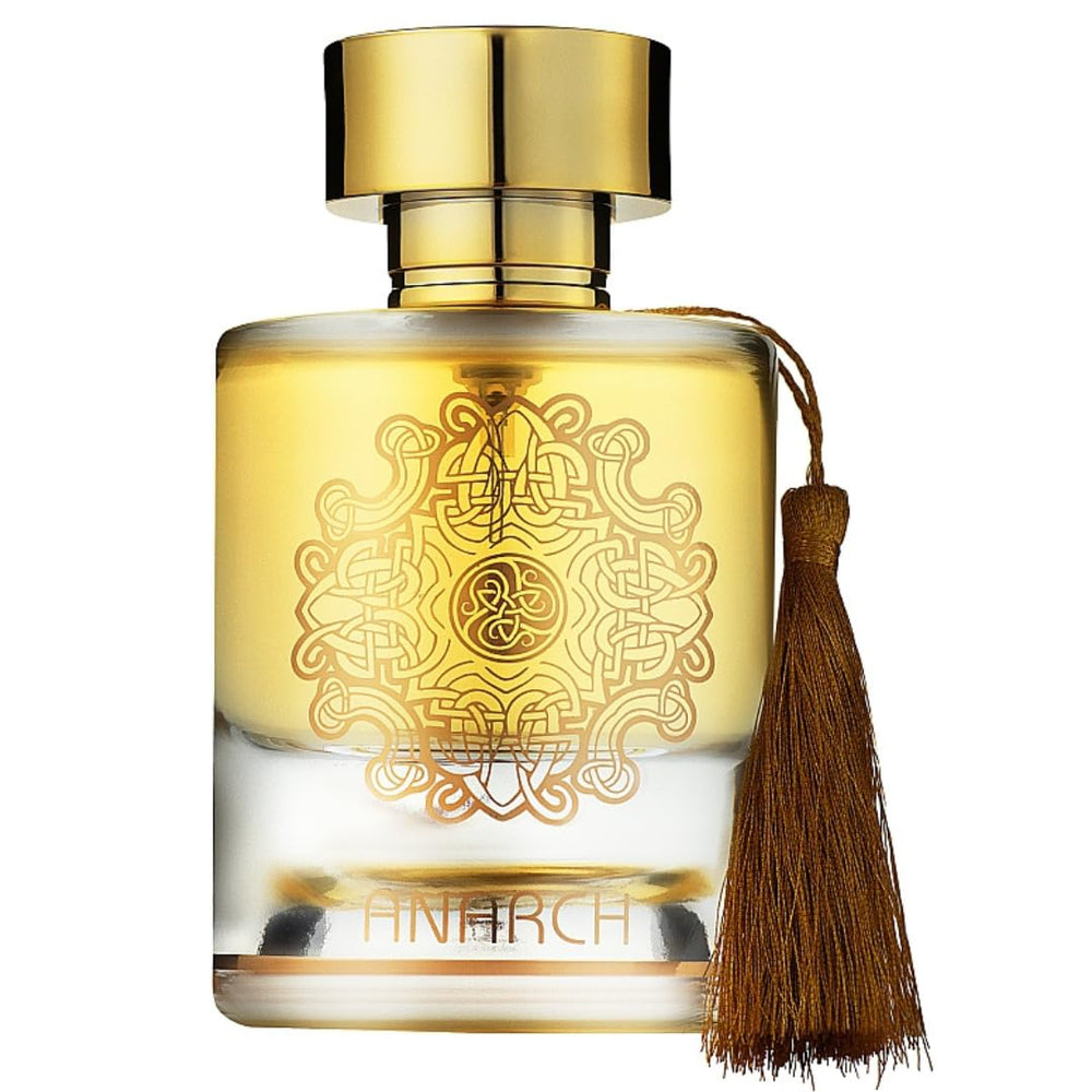 Maison Alhambra Anarch notes closeup reveals amber-vanilla base and vanilla-sweet warmth.