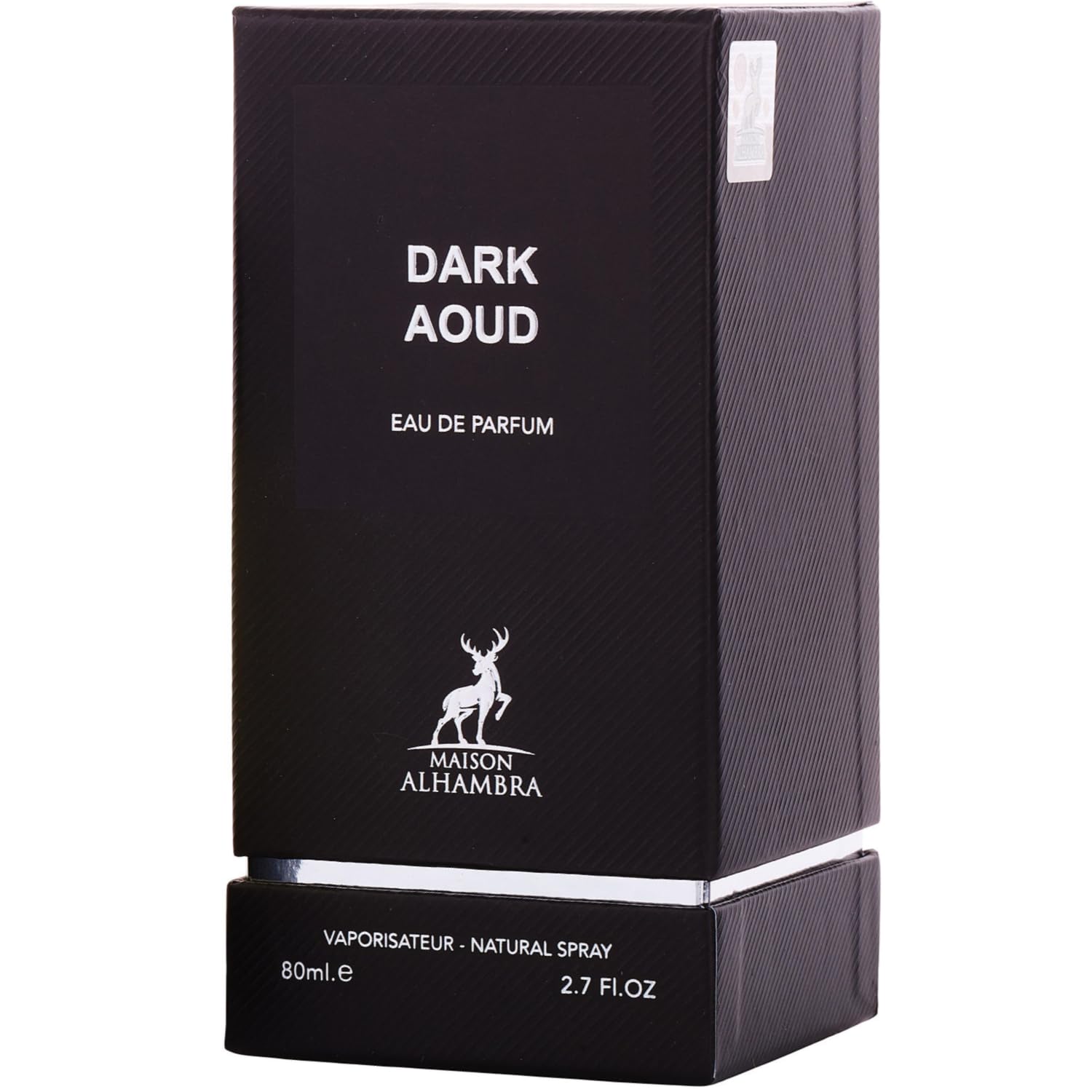 Maison Alhambra Dark Aoud amber-base tone suggests long-lasting elegance for cool evenings