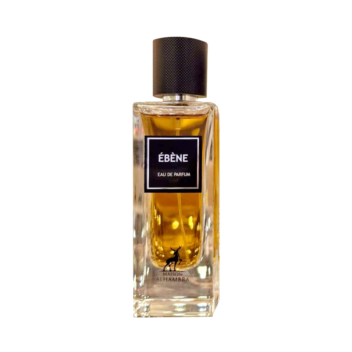 Maison Alhambra Ébène top notes image shows elemi, cloves, artemisia for a spicy opening.
