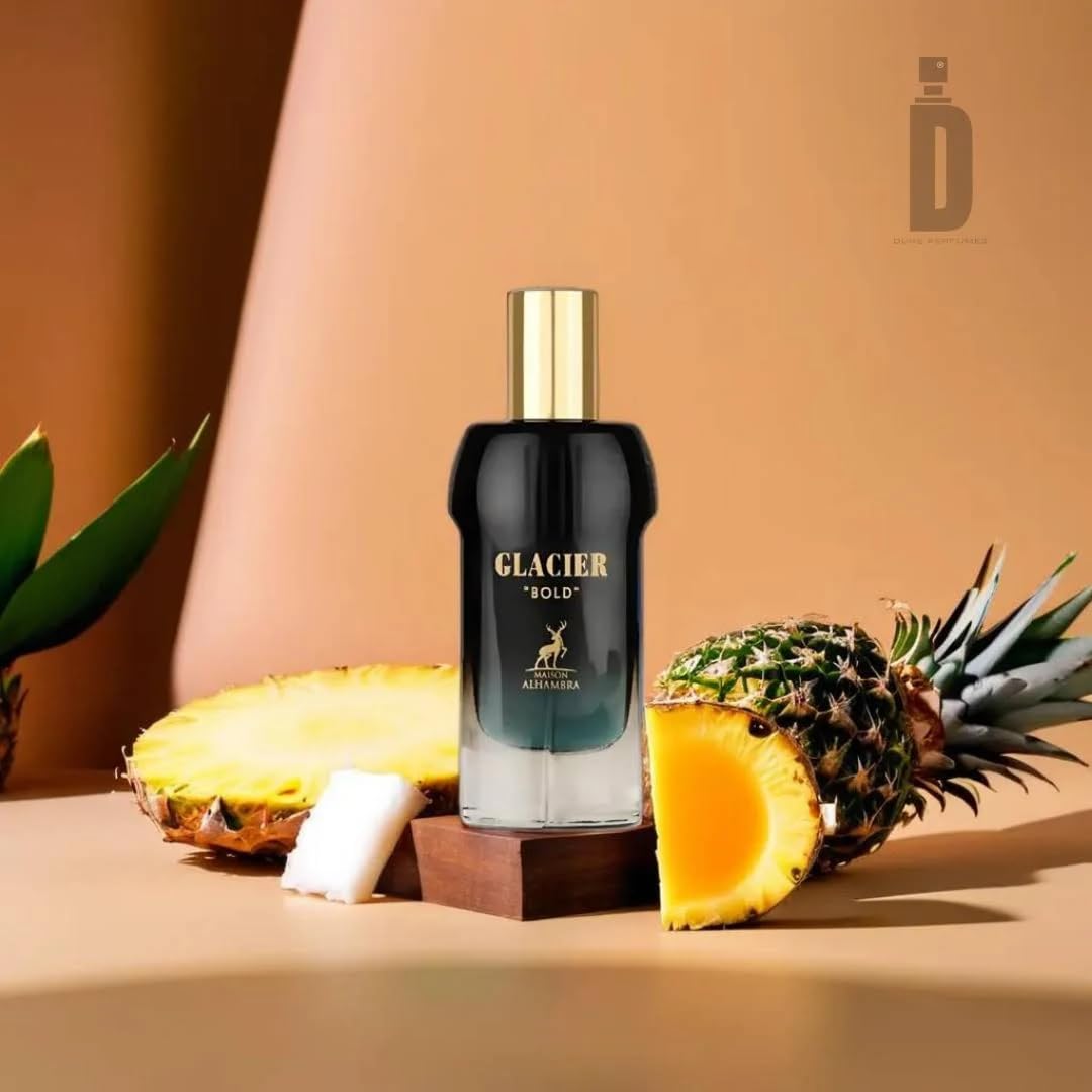Maison Alhambra Glacier Bold bottle side angle suggests versatile wear from day to night.