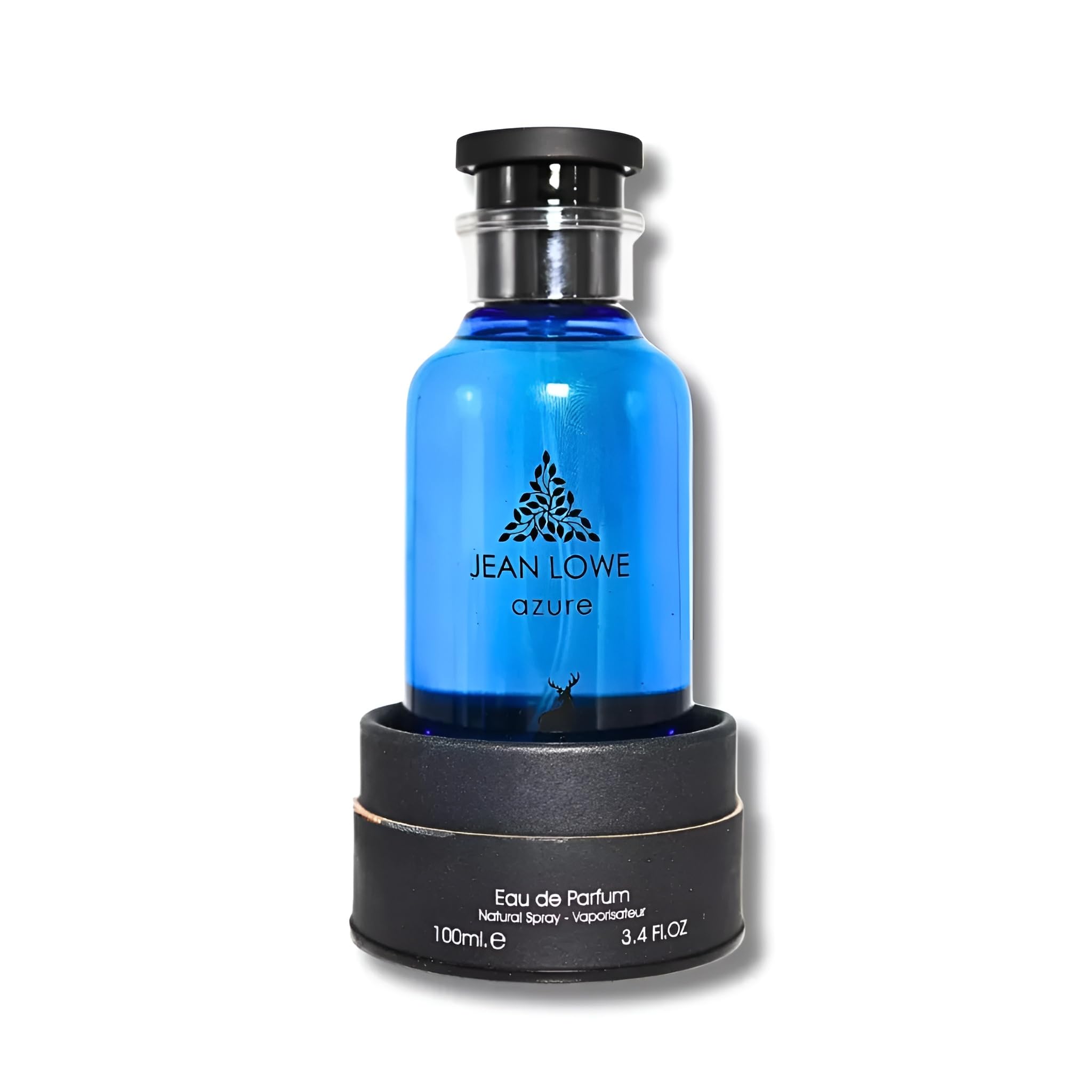 Maison Alhambra Jean Lowe Azure EDP cap closeup emphasizing unisex profile