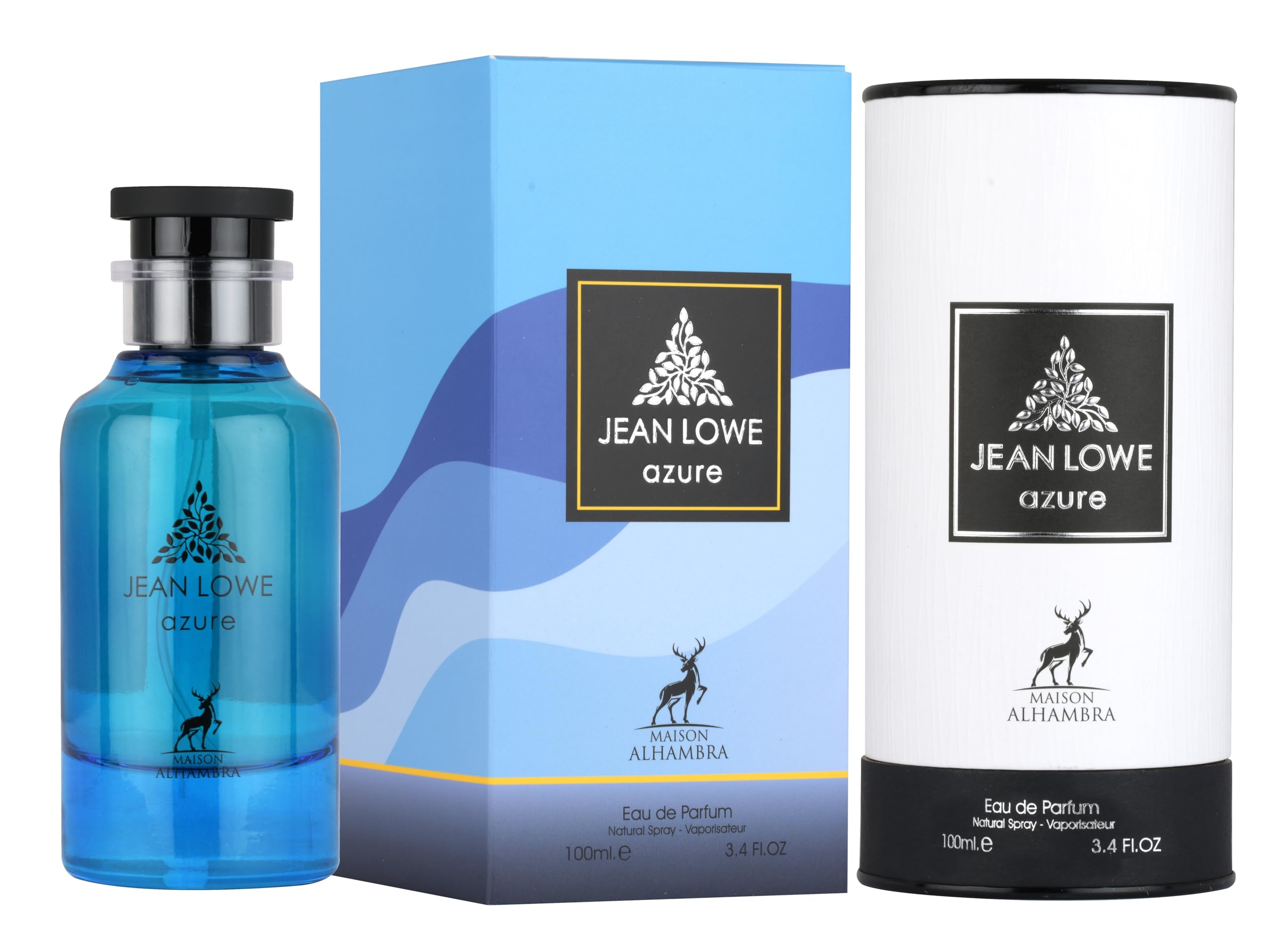 Maison Alhambra Jean Lowe Azure EDP spray-action capturing vibrant aroma