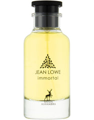 Maison Alhambra Jean Lowe Immortel bottle front view signals bold sophistication.