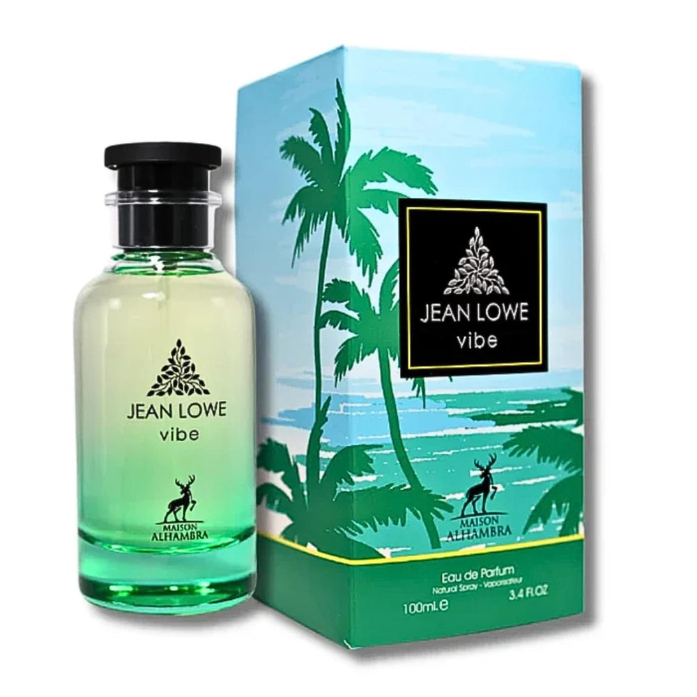 Maison Alhambra Jean Lowe Vibe bottle-front captures vibrant citrus energy for daily confidence