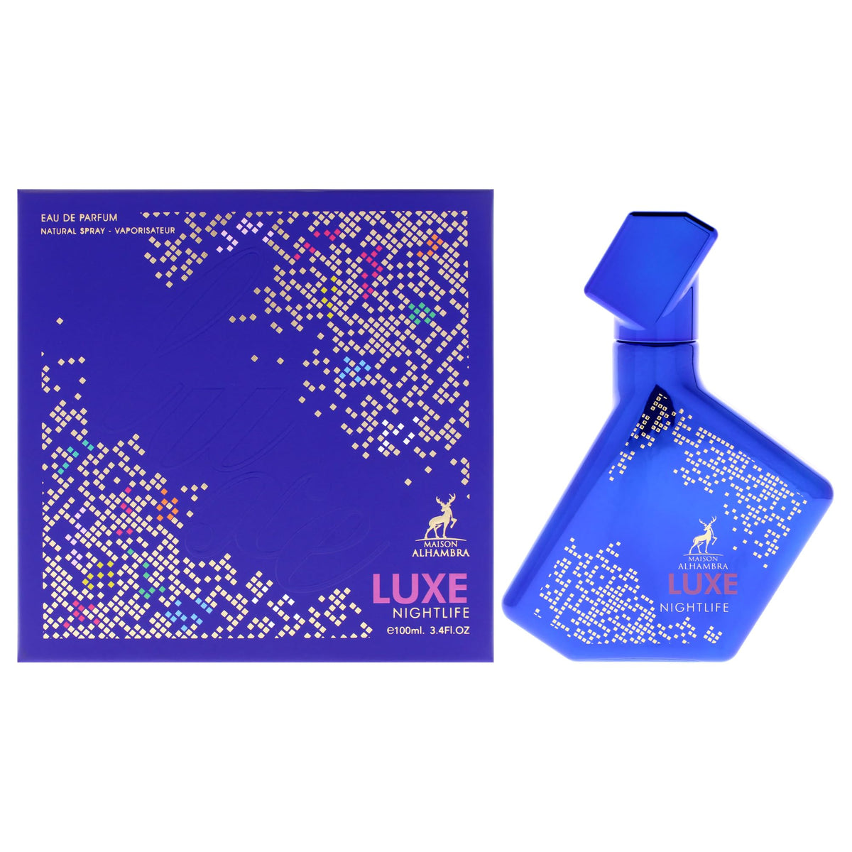 Maison Alhambra Luxe Nightlife bottle highlights smoky notes for evening wear