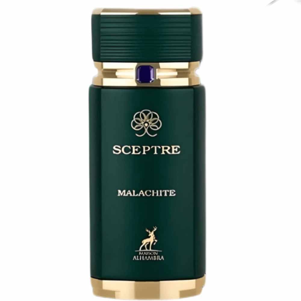 Maison Alhambra Sceptre Malachite bottle front view for all-day versatile wear.