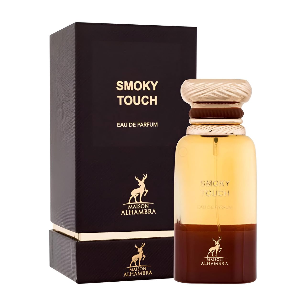Maison Alhambra Tobacco Touch packaging—luxury presentation for gifting or travel.