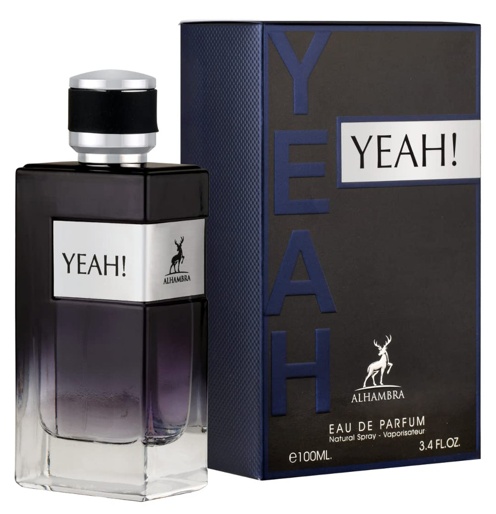 Maison Alhambra Yeah! bottle-front close-up, ideal for daily confident wear.