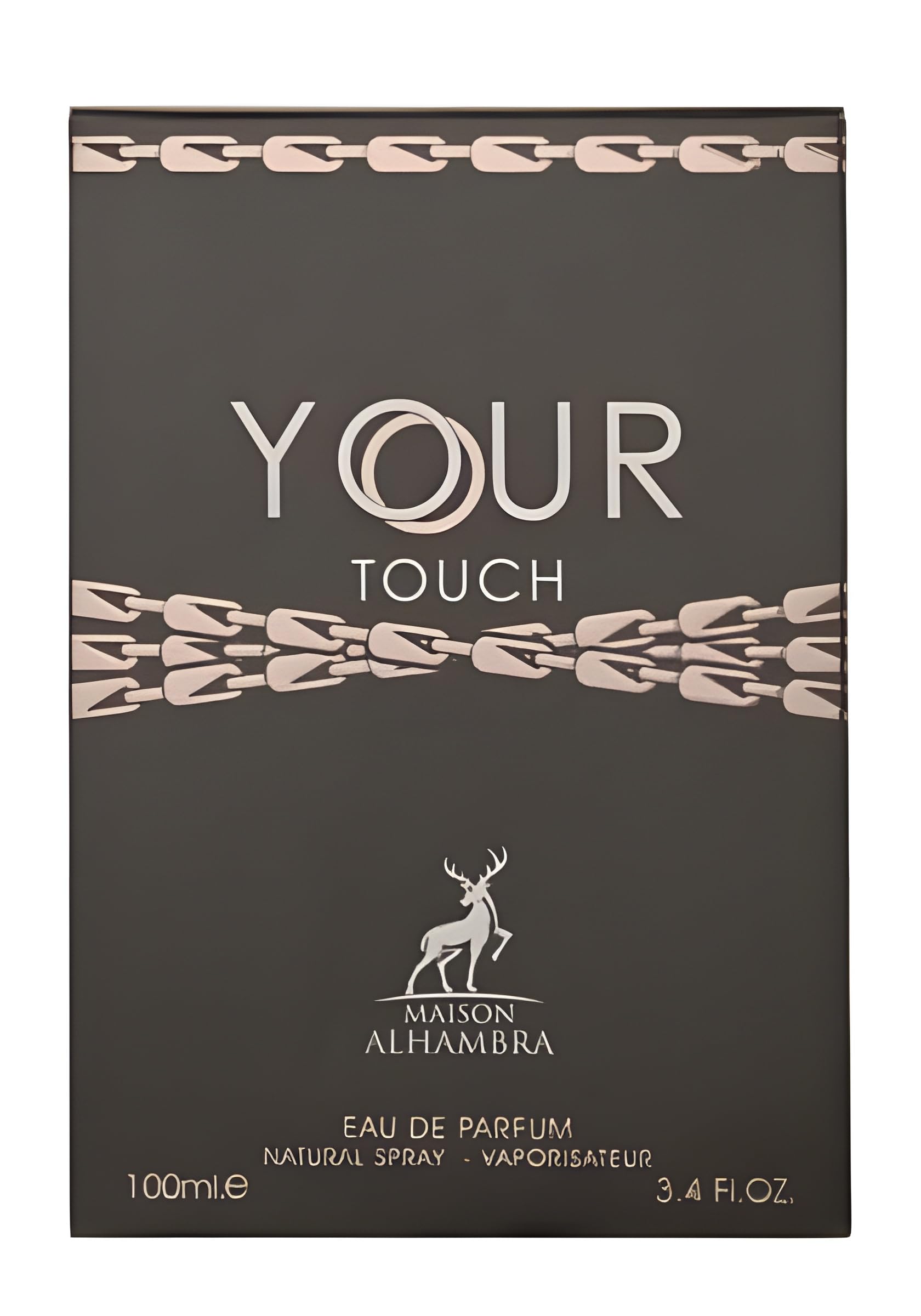 Maison Alhambra Your Touch base notes vanilla and cedar add warm depth.