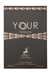 Maison Alhambra Your Touch base notes vanilla and cedar add warm depth.