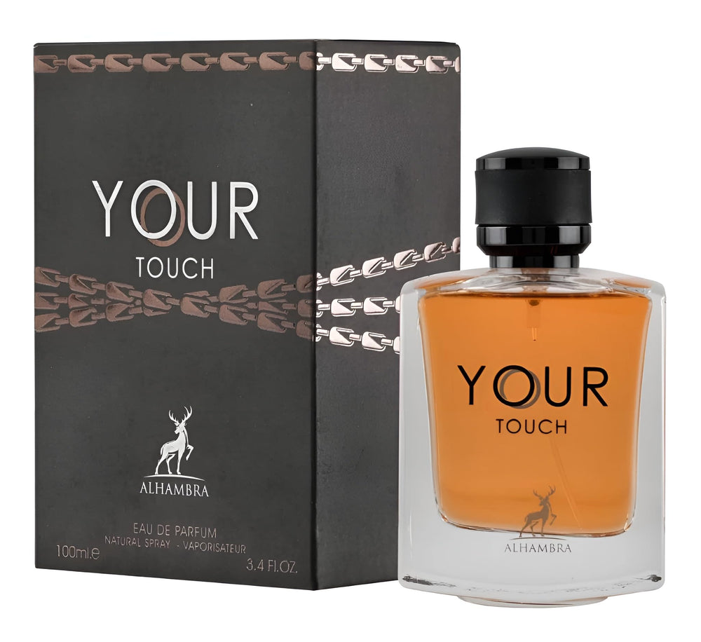 Maison Alhambra Your Touch mid-notes pineapple and lavender convey sweet-spicy charisma.