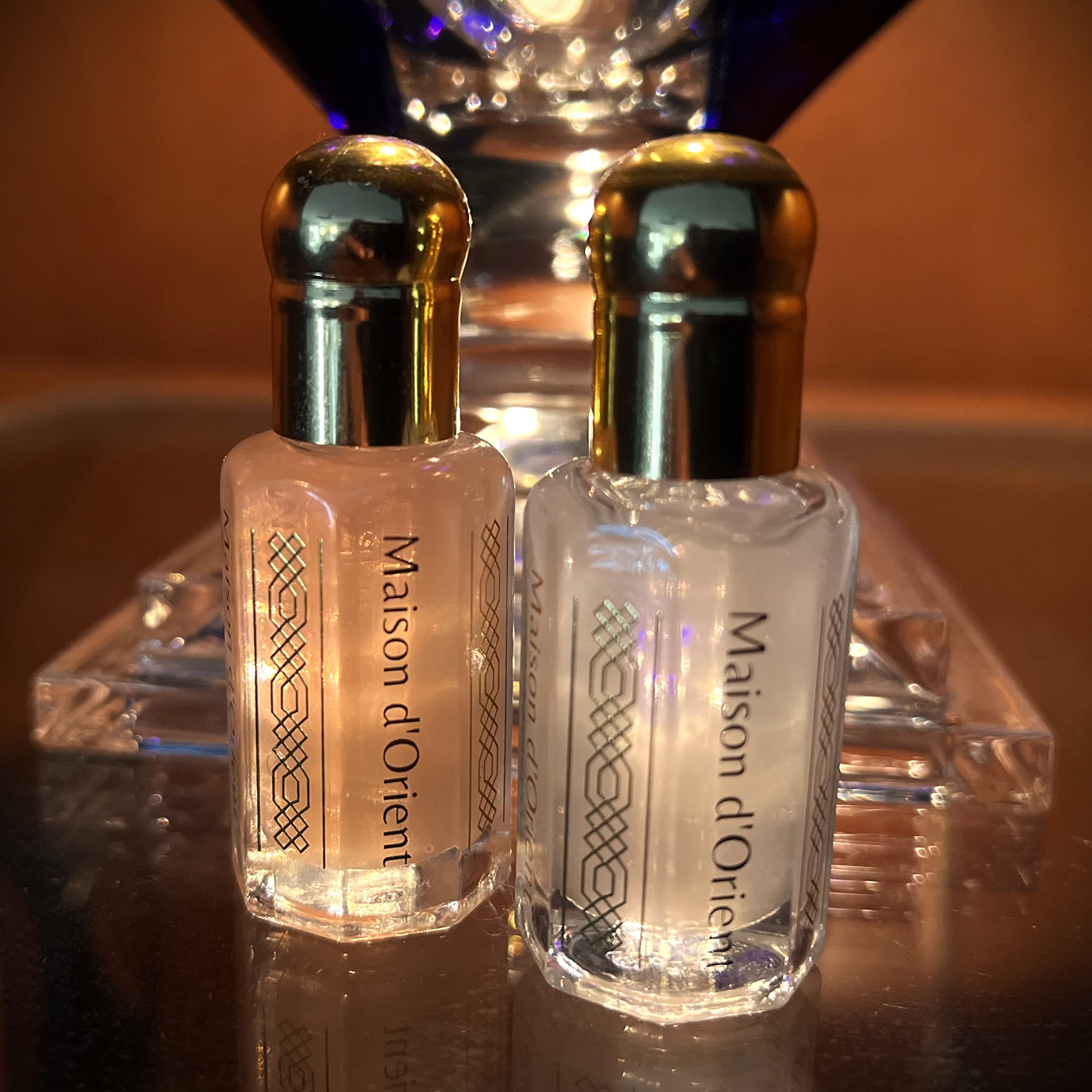 Maison d'Orient Pink Musk application shot, layered scent for skin and clothing