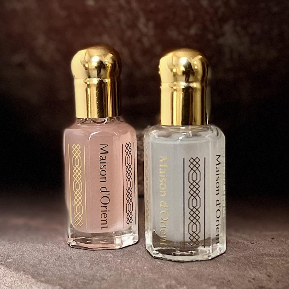 Maison d'Orient Pink Musk velvet pouch, convenient storage and concealment