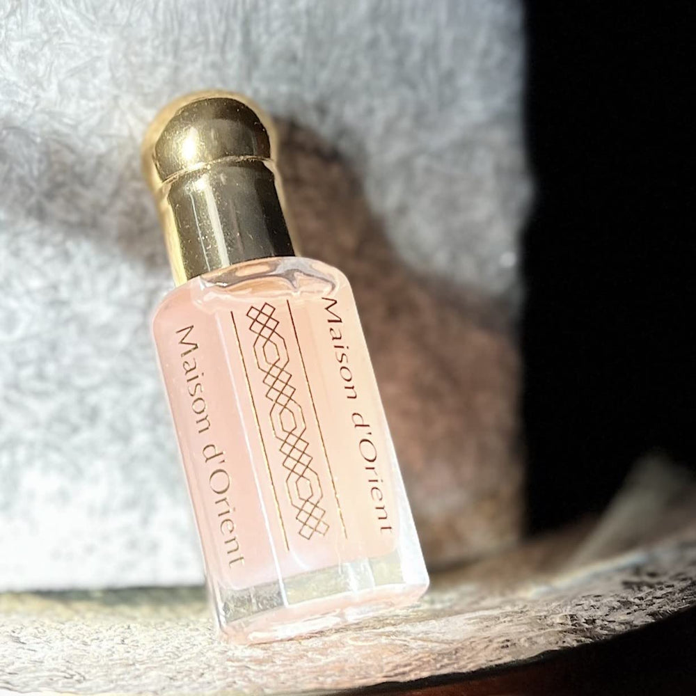 Maison d'Orient Tahara application routine demonstrates lotion-like feel and complementary scent layering.