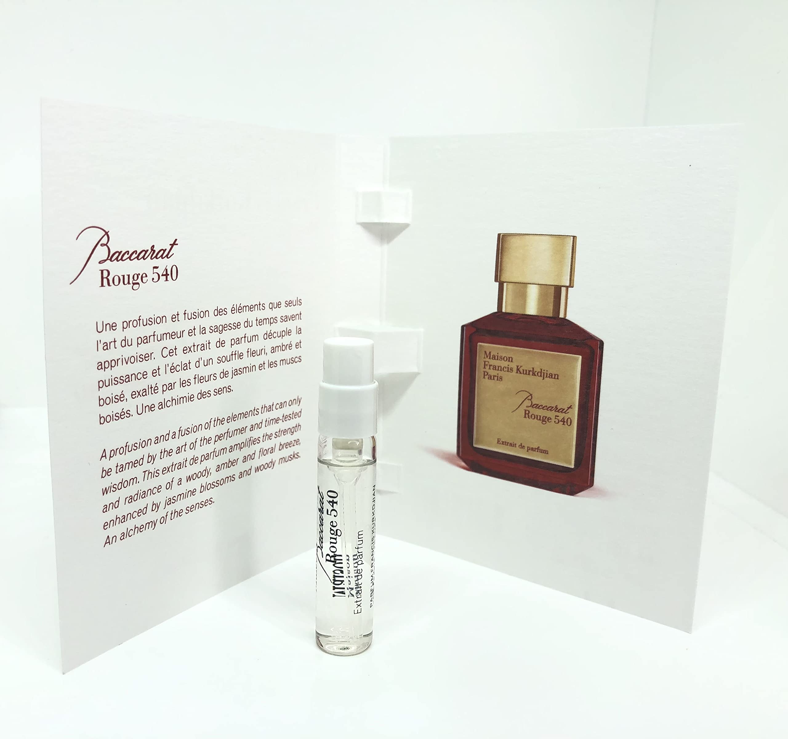 Maison Francis Kurkdjian Baccarat Rouge 540 Extrait vial spray for on the go fragrance touch-ups.