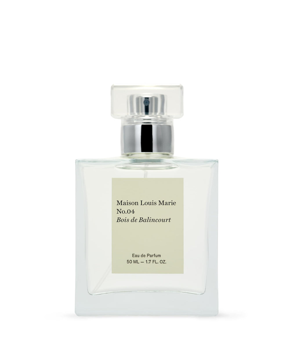 Maison Louis Marie No.04 Bois de Balincourt bottle front for daily woody elegance.