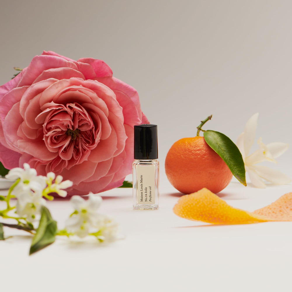 Wrist application of Maison Louis Marie Icila for quick scent refresh.