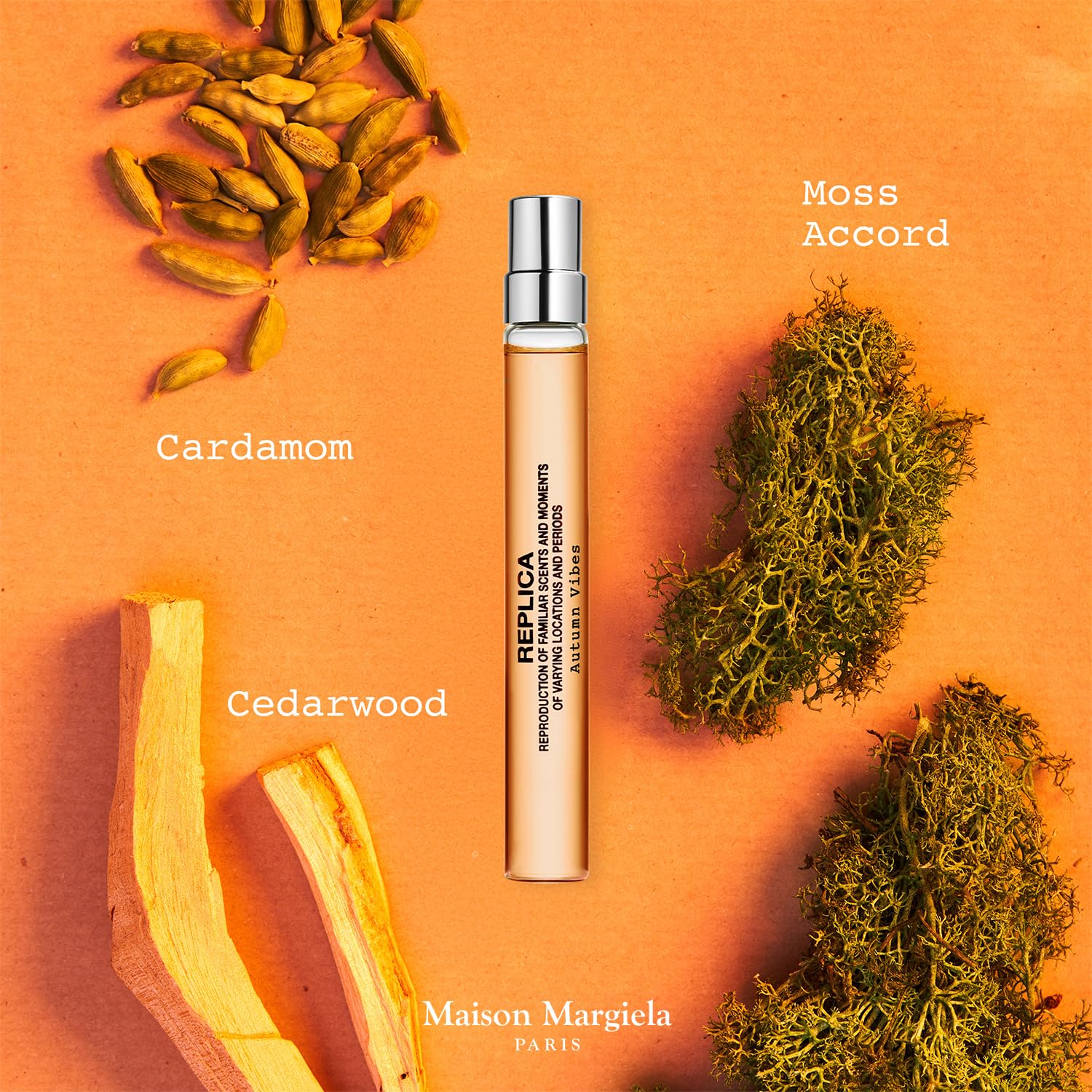 Maison Margiela Replica Autumn Vibes bottle channels warm spice for seasonal layering