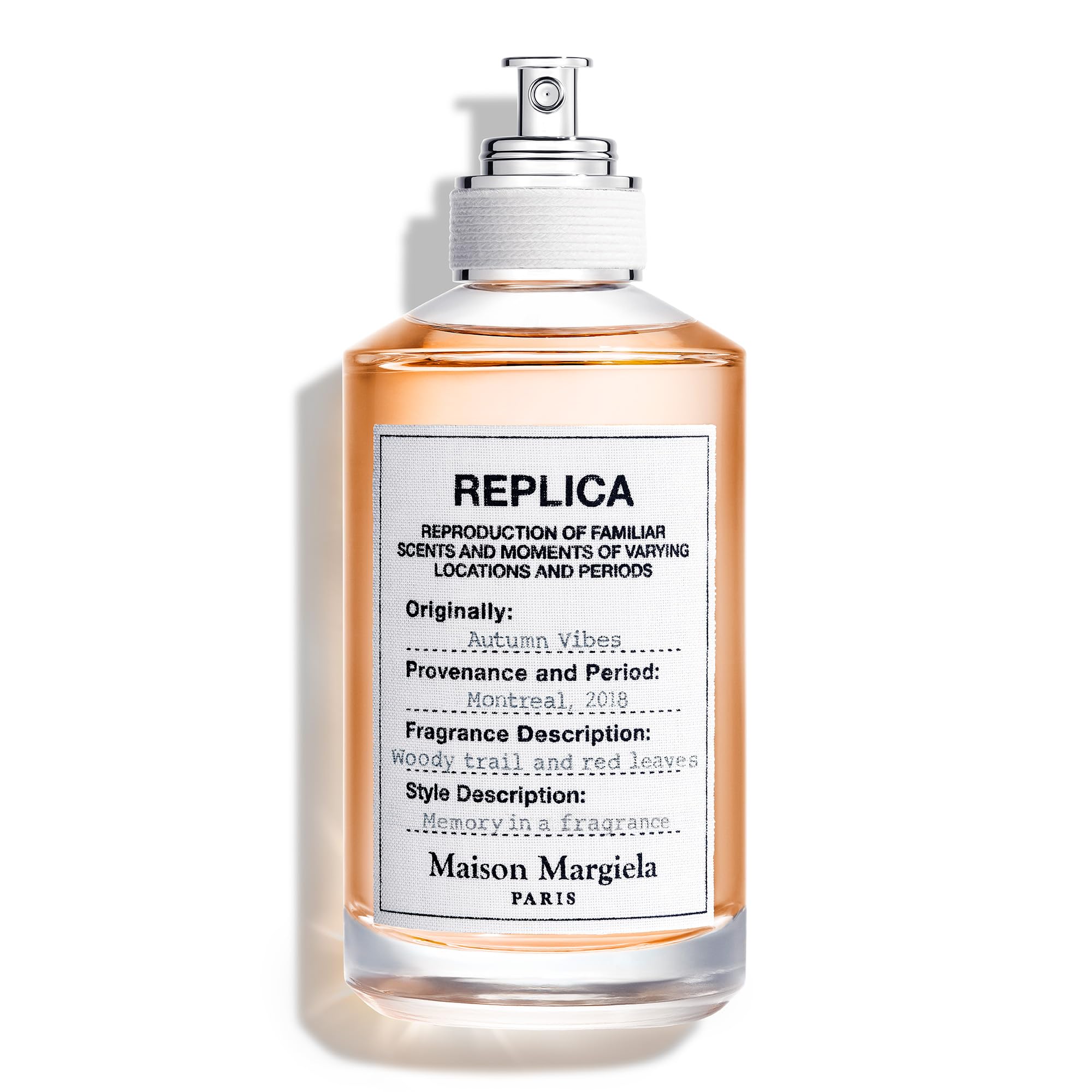 Maison Margiela Replica Autumn Vibes bottle on wooden surface for everyday wear.