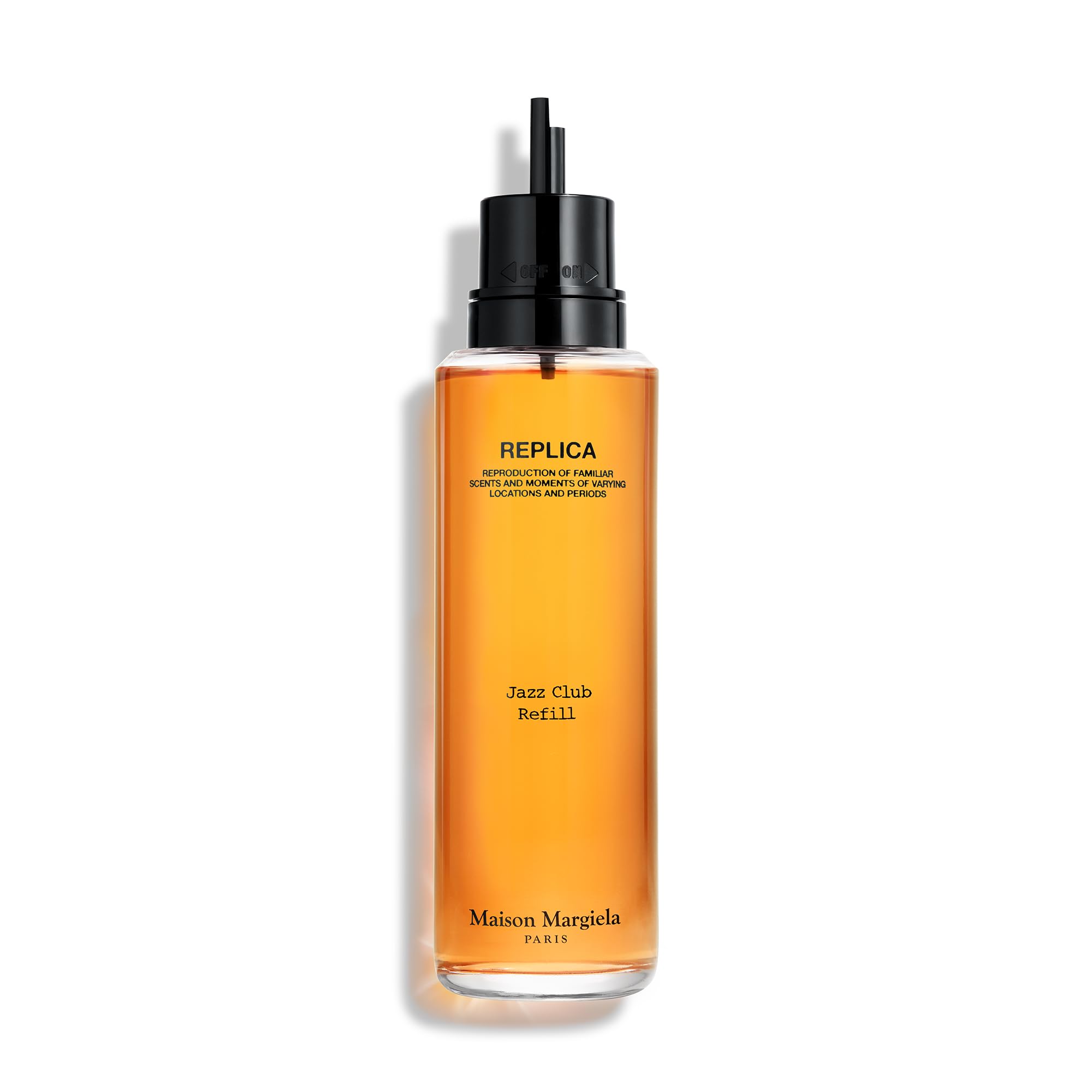 Maison Margiela Replica Jazz Club refill bottle shown for extended wear and easy top-ups