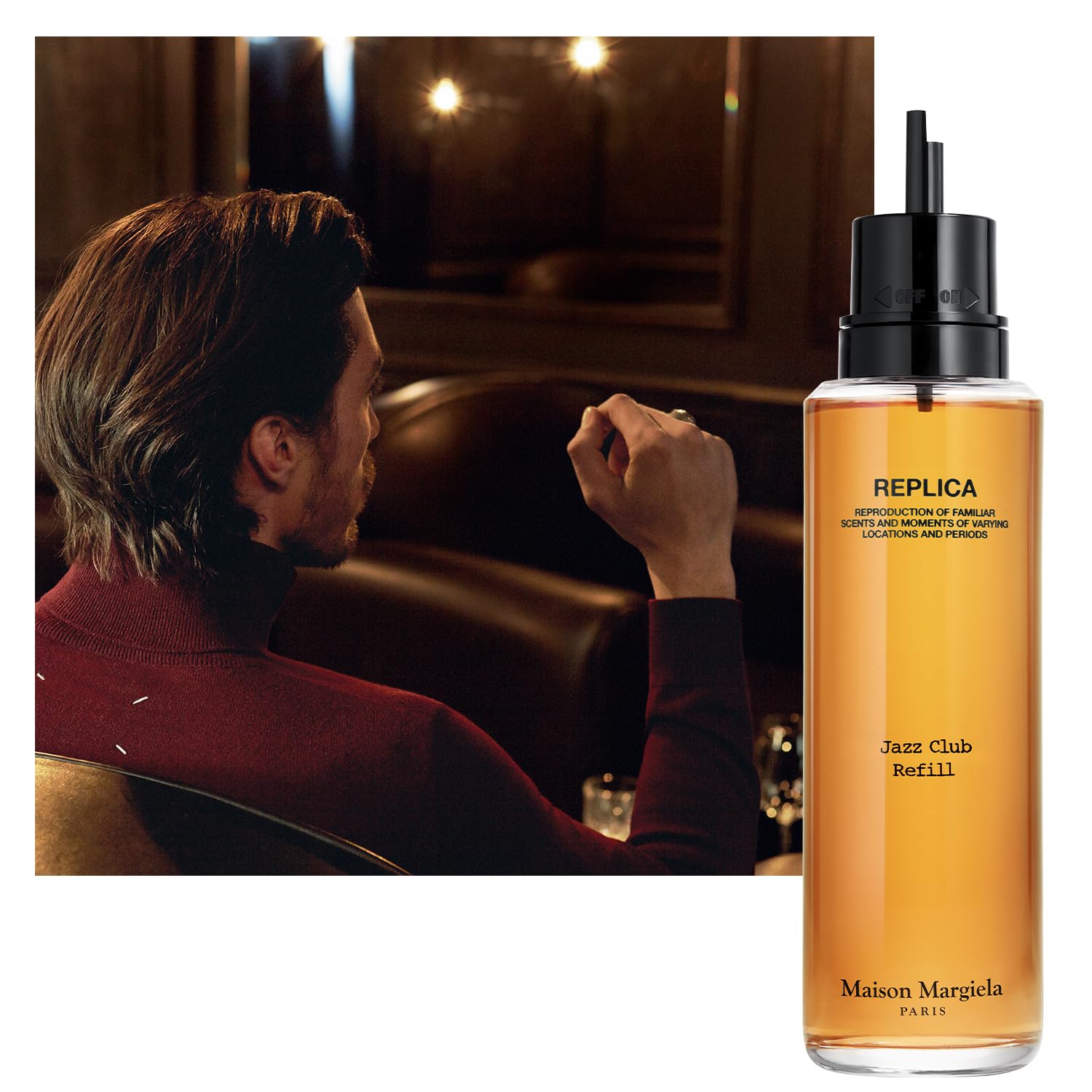 Jazz Club refill cap highlighting premium packaging for quick use