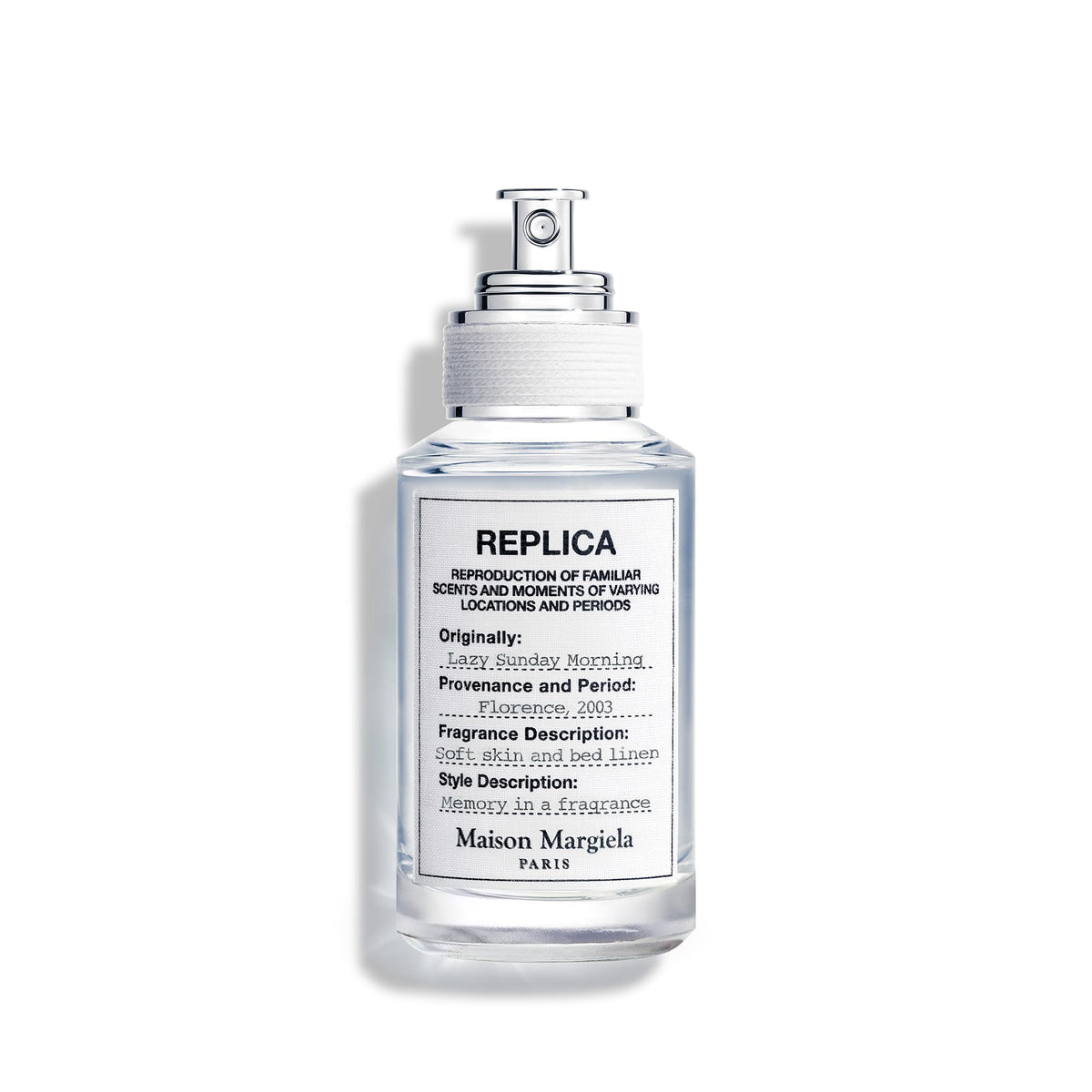 Maison Margiela Replica Lazy Sunday Morning bottle with fresh daytime appeal.