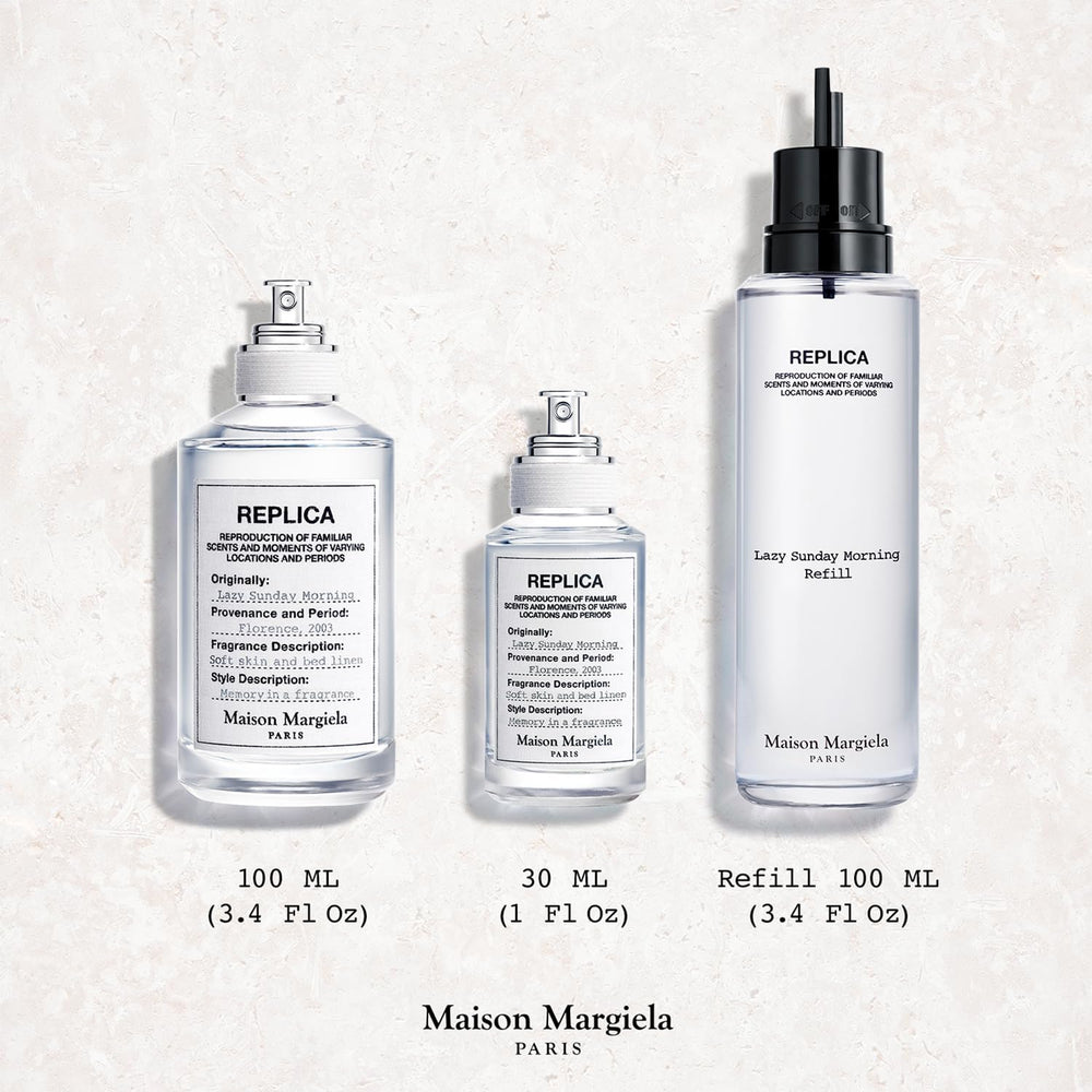 Maison Margiela Replica Lazy Sunday Morning packaging appears timeless and gift-ready.