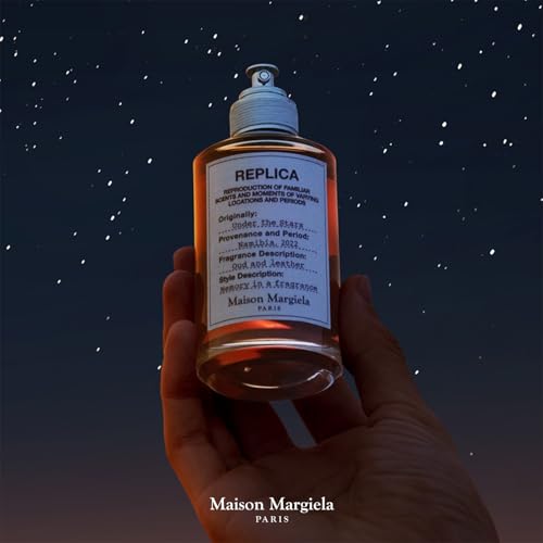 Replica Under the Stars packaging box showcases unisex fragrance for twilight moments.