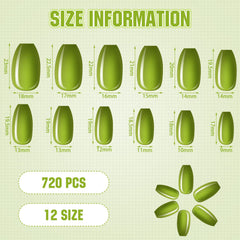 Maitys 30-sets medium square nails display in a color range to coordinate outfits