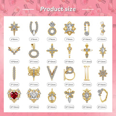 Maitys 3D dangle jewels bows add playful elegance to DIY manicures.