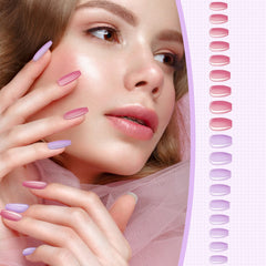 Maitys 720-piece press-on nails close-up with glossy finish for long-lasting shine